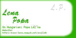 lena popa business card
